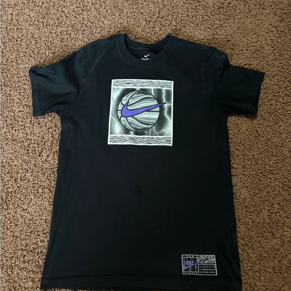 Nike Other - Nike Men's Black Tee with Purple Logo